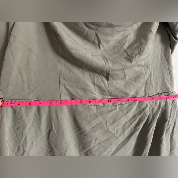 Abercrombie Off-the-Shoulder Mini Dress | Sage Green | Size XLP - Picture 5 of 6